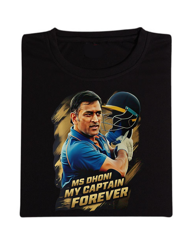MS Dhoni My Captain Forever Half Sleeve T-Shirt