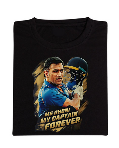 MS Dhoni My Captain Forever Half Sleeve T-Shirt