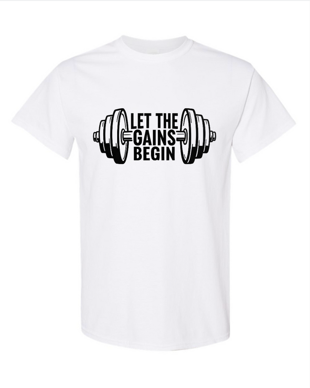 Let The Gains Begin Half Sleeve T-Shirt