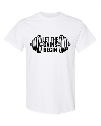 Let The Gains Begin Half Sleeve T-Shirt