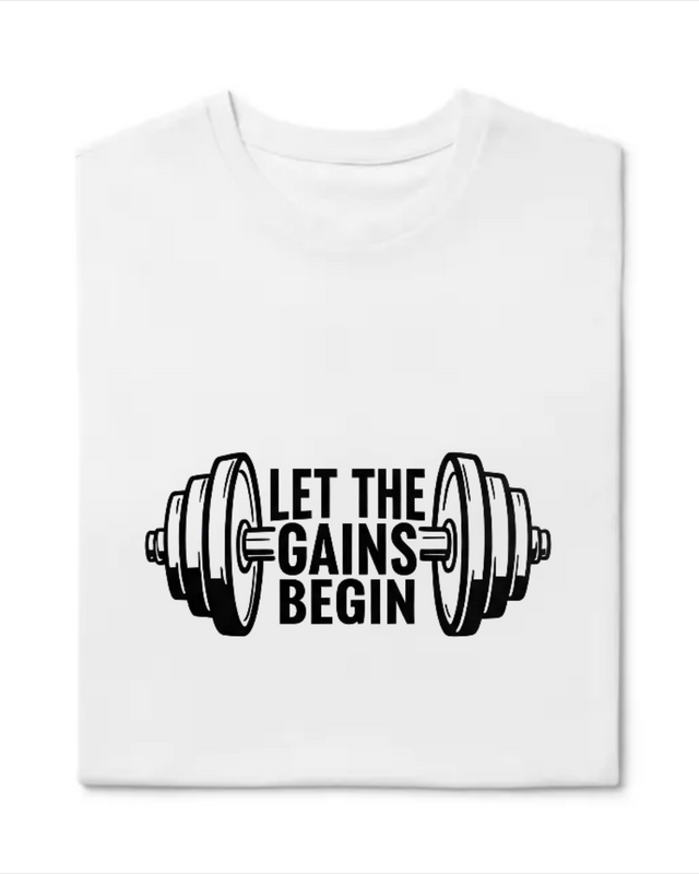 Let The Gains Begin Half Sleeve T-Shirt