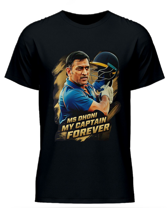 MS Dhoni My Captain Forever Half Sleeve T-Shirt